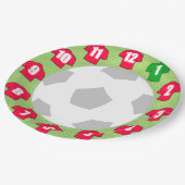 紙プレートと赤スポーツシャツ ペーパープレート (アングル)