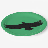 紙プレートと飛んでいるEagle Your Colors ペーパープレート (アングル)