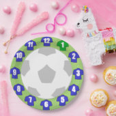 紙プレートとBlue Sport Shirts ペーパープレート (パーティー)