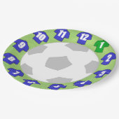 紙プレートとBlue Sport Shirts ペーパープレート (アングル)