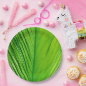 紙プレートに葉柄を付ける ペーパープレート (パーティー)