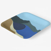 紙プレートの色のMt Tamalpais ペーパープレート (傾斜あり)