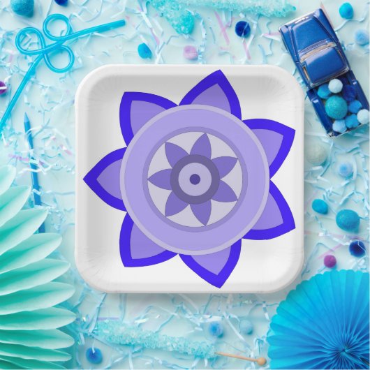 紙プレートの花の美しい芸術 ペーパープレート (パーティー)