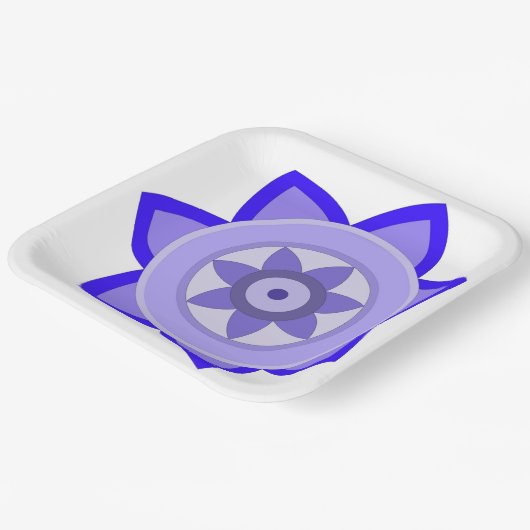 紙プレートの花の美しい芸術 ペーパープレート (傾斜あり)