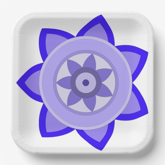 紙プレートの花の美しい芸術 ペーパープレート (正面)