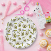 紙プレートは可愛いアボカドが特徴。 ペーパープレート (パーティー)