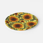 紙プレートひまわり ペーパープレート (アングル)