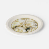 紙プレートアイボリーバラ ペーパープレート (アングル)