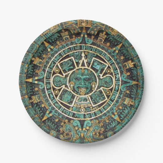 紙プレートアステカ、 ペーパープレート (正面)