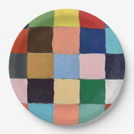 紙プレートインファンキースクウェアデザイン ペーパープレート