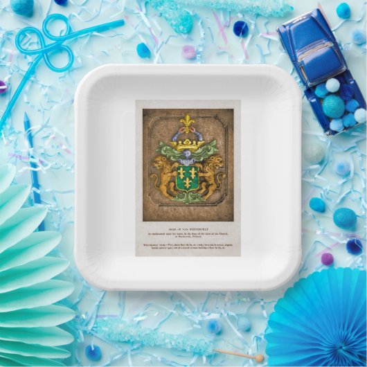 紙プレートウェスターフィールドファミリーコートオブアームズ ペーパープレート (パーティー)