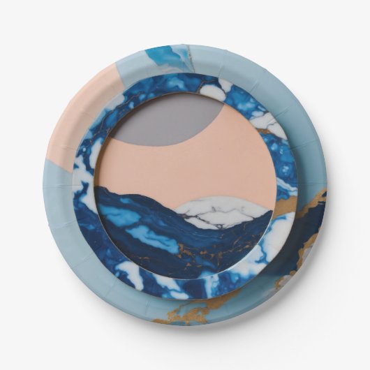 紙プレートエコシックダイニングディライト ペーパープレート (正面)