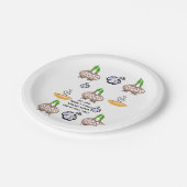 紙プレートオニオンニンニクキッチン料理 ペーパープレート (アングル)