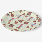 紙プレートカウボーイアンドホースブラウン ペーパープレート (アングル)