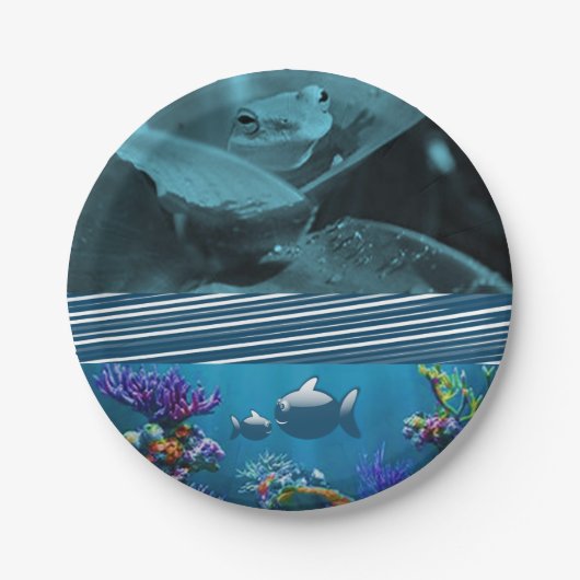 紙プレートカエル ペーパープレート (正面)