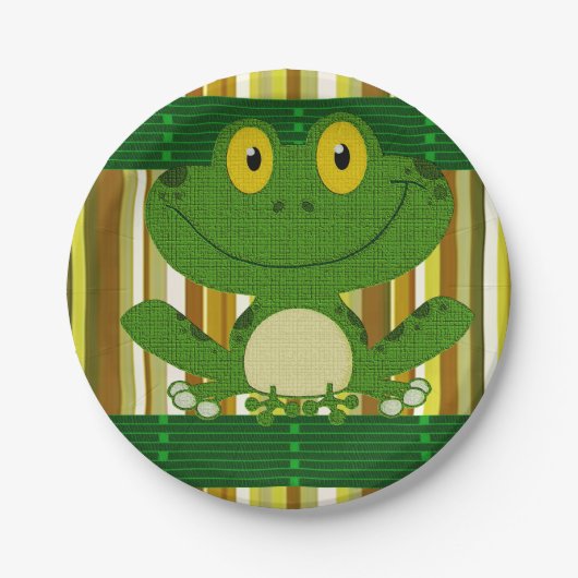 紙プレートカエル ペーパープレート (正面)