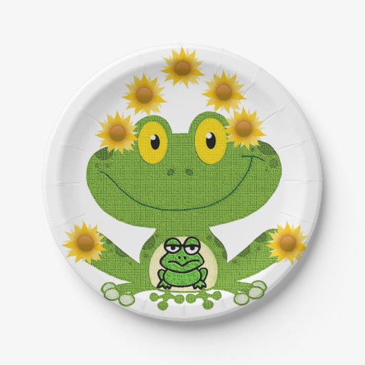 紙プレートカエル ペーパープレート (正面)
