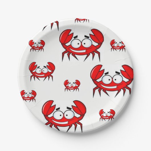 紙プレートカニ ペーパープレート (正面)