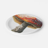 紙プレートキノコデザイン ペーパープレート (アングル)