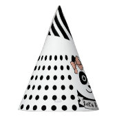 紙プレートクラシック丸型シールギフトラベルパーティー  パーティーハット (左)