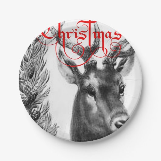 紙プレートクリスマス ペーパープレート (正面)