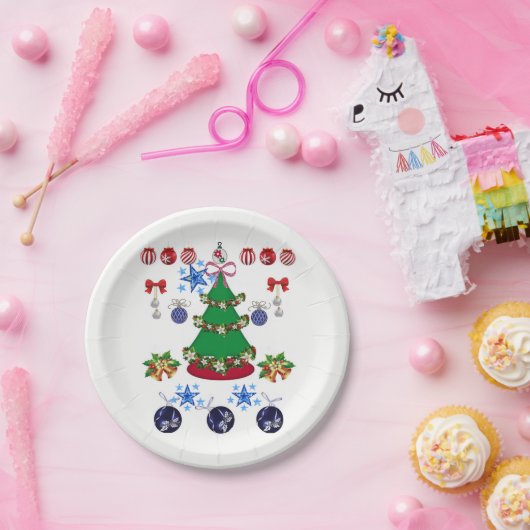 紙プレートクリスマス ペーパープレート (パーティー)