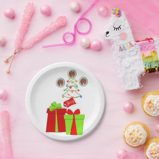 紙プレートクリスマス ペーパープレート (パーティー)
