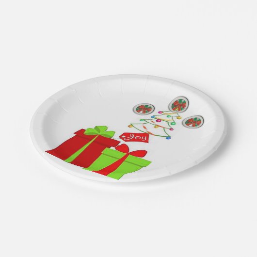 紙プレートクリスマス ペーパープレート (アングル)