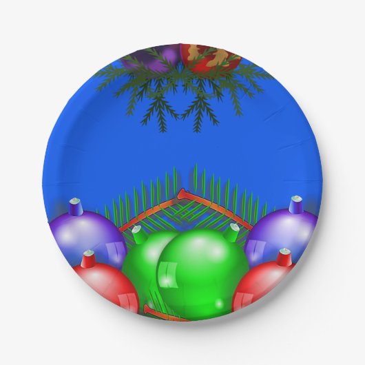 紙プレートクリスマス ペーパープレート (正面)