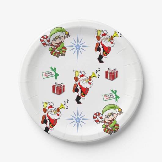 紙プレートクリスマス ペーパープレート (正面)