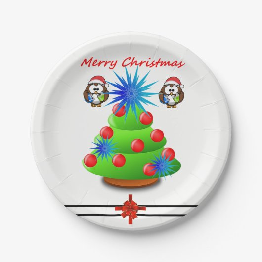 紙プレートクリスマス ペーパープレート (正面)