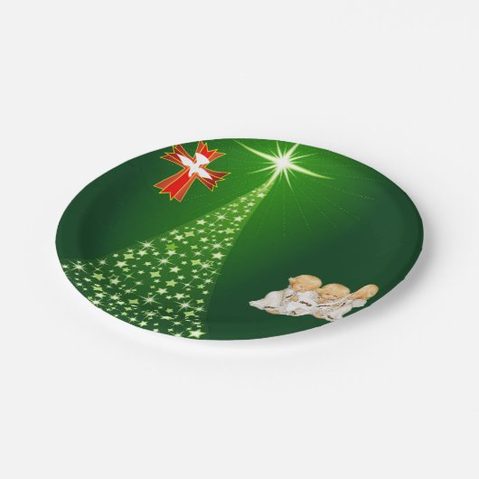 紙プレートクリスマス ペーパープレート (アングル)