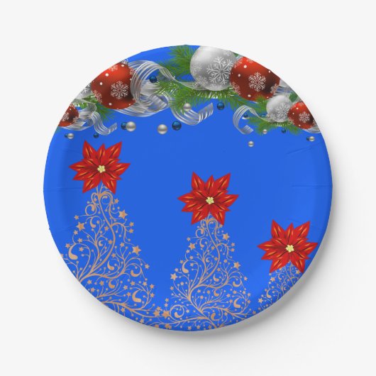紙プレートクリスマス ペーパープレート (正面)
