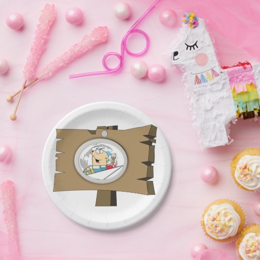 紙プレートサインマン ペーパープレート (パーティー)