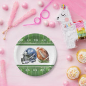 紙プレートサッカーテーマ、サッカー誕生日 ペーパープレート (パーティー)