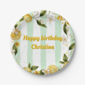 紙プレートサマーバースデーパーティコレクション ペーパープレート (正面)