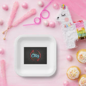 紙プレートシェフデザインパーティー時間 ペーパープレート (パーティー)