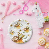 紙プレートシーシェル ペーパープレート (パーティー)