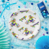 紙プレートスケートボードガール ペーパープレート (パーティー)