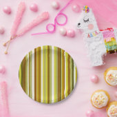 紙プレートストライプ ペーパープレート (パーティー)