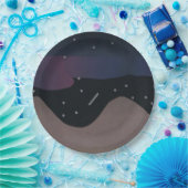 紙プレートズウィズスターリーナイトデザイン ペーパープレート (パーティー)