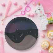 紙プレートズウィズスターリーナイトデザイン ペーパープレート (パーティー)