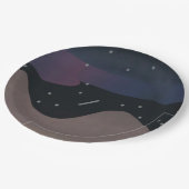 紙プレートズウィズスターリーナイトデザイン ペーパープレート (アングル)