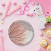 紙プレートズ結婚ラブリーインピンクスとラベンダーズ ペーパープレート (パーティー)