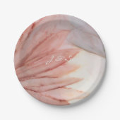 紙プレートズ結婚ラブリーインピンクスとラベンダーズ ペーパープレート (正面)