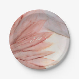 紙プレートズ結婚ラブリーインピンクスとラベンダーズ ペーパープレート