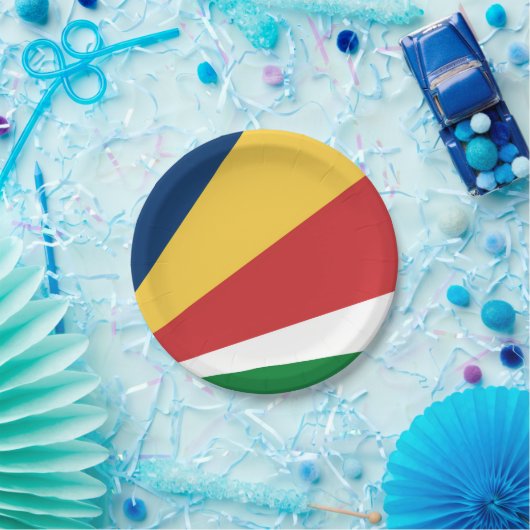 紙プレートセーシェルカラーデザイン ペーパープレート (パーティー)