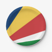 紙プレートセーシェルカラーデザイン ペーパープレート (正面)