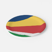 紙プレートセーシェルカラーデザイン ペーパープレート (アングル)