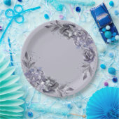 紙プレートディナ結婚ーfor石板ブルー ペーパープレート (パーティー)